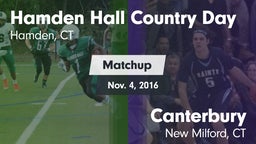 Matchup: Hamden Hall Country  vs. Canterbury  2016