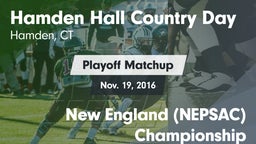 Matchup: Hamden Hall Country  vs. New England (NEPSAC) Championship 2016