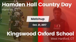 Matchup: Hamden Hall Country  vs. Kingswood Oxford School 2017