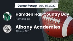 Recap: Hamden Hall Country Day  vs. Albany Academies 2022