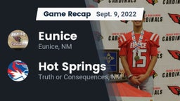 Recap: Eunice  vs. Hot Springs  2022