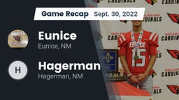 Recap: Eunice  vs. Hagerman  2022