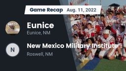 Recap: Eunice  vs. New Mexico Military Institute 2022