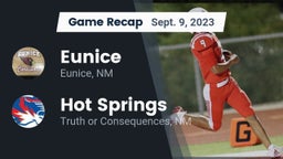 Recap: Eunice  vs. Hot Springs  2023