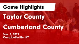 Taylor County  vs Cumberland County  Game Highlights - Jan. 7, 2021