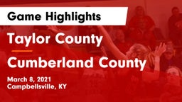Taylor County  vs Cumberland County  Game Highlights - March 8, 2021