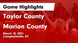 Taylor County  vs Marion County Game Highlights - March 18, 2021