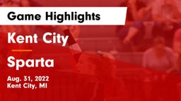 Kent City  vs Sparta  Game Highlights - Aug. 31, 2022