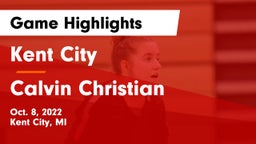 Kent City  vs Calvin Christian  Game Highlights - Oct. 8, 2022