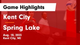 Kent City  vs Spring Lake  Game Highlights - Aug. 18, 2023
