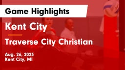 Kent City  vs Traverse City Christian  Game Highlights - Aug. 26, 2023