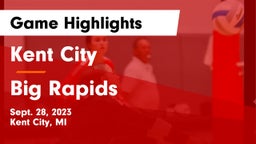 Kent City  vs Big Rapids  Game Highlights - Sept. 28, 2023