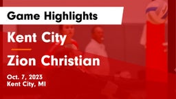 Kent City  vs Zion Christian Game Highlights - Oct. 7, 2023