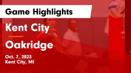 Kent City  vs Oakridge  Game Highlights - Oct. 7, 2023