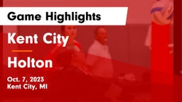 Kent City  vs Holton Game Highlights - Oct. 7, 2023