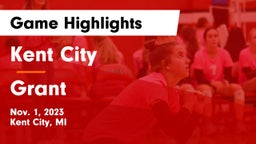 Kent City  vs Grant  Game Highlights - Nov. 1, 2023