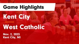 Kent City  vs West Catholic  Game Highlights - Nov. 2, 2023