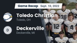 Recap: Toledo Christian  vs. Deckerville  2022