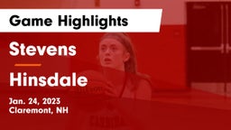 Stevens  vs Hinsdale Game Highlights - Jan. 24, 2023