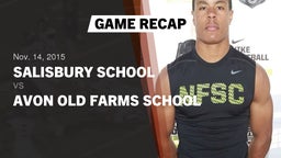 Recap: Salisbury School  vs. Avon Old Farms School 2015