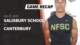 Recap: Salisbury School  vs. Canterbury  2015