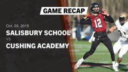 Recap: Salisbury School  vs. Cushing Academy  2015