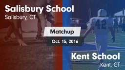 Matchup: Salisbury School vs. Kent School  2016