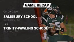 Recap: Salisbury School  vs. Trinity-Pawling School 2016