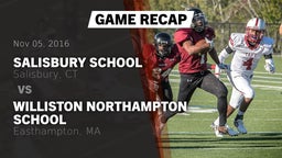 Recap: Salisbury School  vs. Williston Northampton School 2016