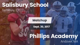 Matchup: Salisbury School vs. Phillips Academy  2017