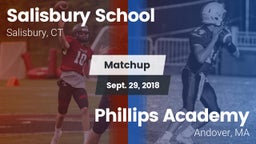 Matchup: Salisbury School vs. Phillips Academy  2018