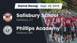 Recap: Salisbury School  vs. Phillips Academy  2018