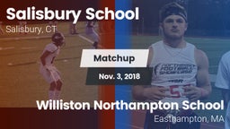 Matchup: Salisbury School vs. Williston Northampton School 2018