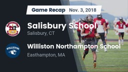 Recap: Salisbury School  vs. Williston Northampton School 2018