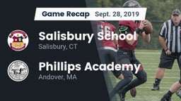 Recap: Salisbury School  vs. Phillips Academy 2019