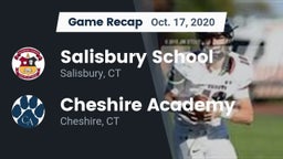 Recap: Salisbury School  vs. Cheshire Academy  2020