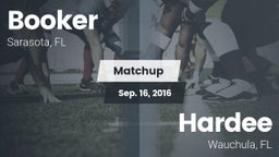 Matchup: Booker vs. Hardee  2016