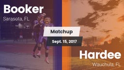 Matchup: Booker vs. Hardee  2017