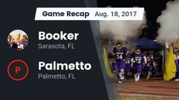 Recap: Booker  vs. Palmetto  2017