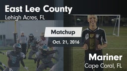 Matchup: East Lee County vs. Mariner  2016