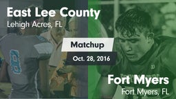 Matchup: East Lee County vs. Fort Myers  2016