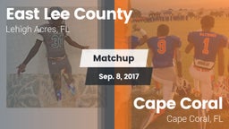 Matchup: East Lee County vs. Cape Coral  2017
