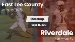 Matchup: East Lee County vs. Riverdale  2017