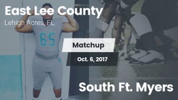 Matchup: East Lee County vs. South Ft. Myers  2017