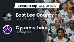 Recap: East Lee County  vs. Cypress Lake  2019