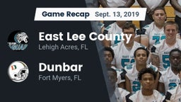 Recap: East Lee County  vs. Dunbar  2019