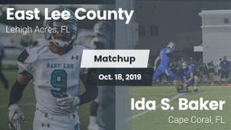 Matchup: East Lee County vs. Ida S. Baker  2019