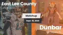 Matchup: East Lee County vs. Dunbar  2020