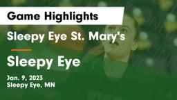 Sleepy Eye St. Mary's  vs Sleepy Eye  Game Highlights - Jan. 9, 2023