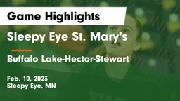 Sleepy Eye St. Mary's  vs Buffalo Lake-Hector-Stewart  Game Highlights - Feb. 10, 2023